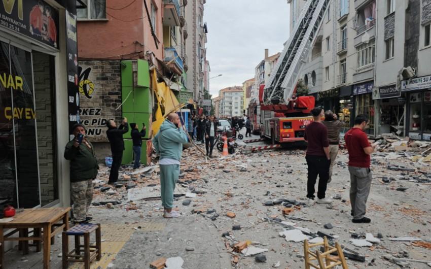 Türkiyə yaşayış binasında partlayış olub, bir nəfər ölüb, 17 yaralı var - FOTO