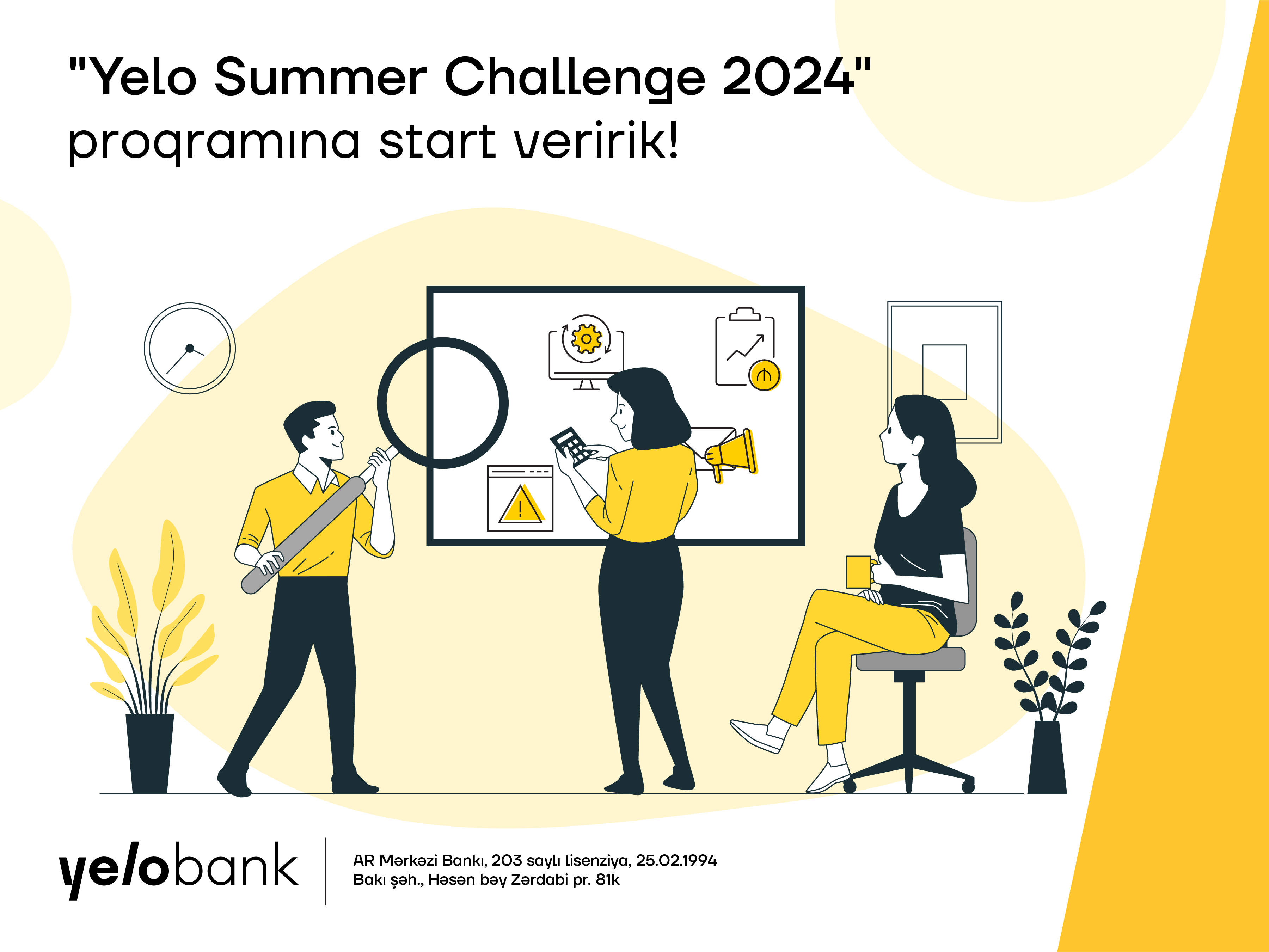“Yelo Bank” “Summer Challenge 2024” təcrübə proqramını elan edir
